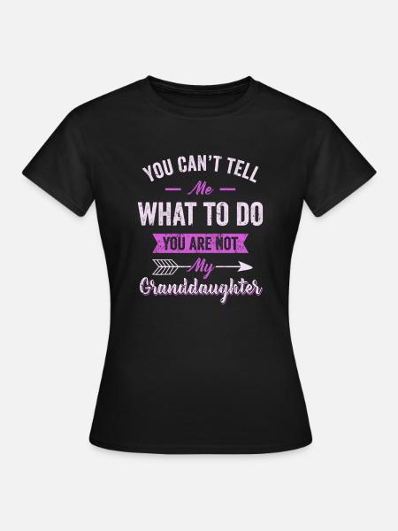 Nicht meine Enkelin - Frauen T-Shirt - Schwarz