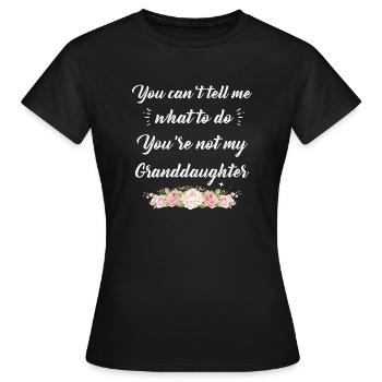 Nicht meine Enkelin - Frauen T-Shirt - Schwarz - Vorne - AI Model Female 172 dark (172cm)