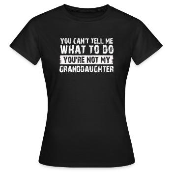 Pas ma petite-fille - T-shirt Femme - noir - Devant - AI Model Female 172 dark (172cm)