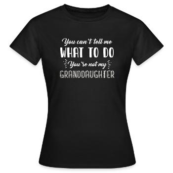 Nicht meine Enkelin - Frauen T-Shirt - Schwarz - Vorne - AI Model Female 172 dark (172cm)