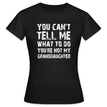 Pas ma petite-fille - T-shirt Femme - noir - Devant - AI Model Female 172 dark (172cm)