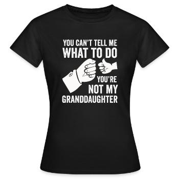 Not My Granddaughter - Women's T-Shirt - black - Front - AI Model Female 172 dark (172cm)