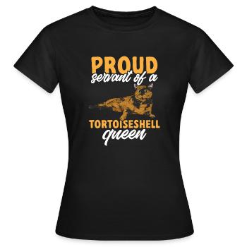 Écaille de tortue Chat Écaille de tortue Chat Tortie - T-shirt Femme - noir - Devant - AI Model Female 172 dark (172cm)