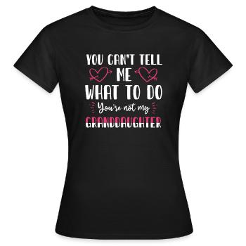Pas ma petite-fille - T-shirt Femme - noir - Devant - AI Model Female 172 dark (172cm)
