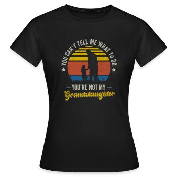 Pas ma petite-fille - T-shirt Femme - noir - Devant - AI Model Female 172 dark (172cm)