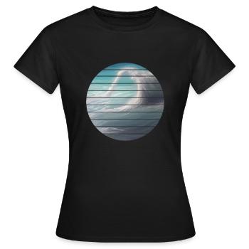 voilier voilier voilier voilier voilier voilier - T-shirt Femme - noir - Devant - AI Model Female 172 dark (172cm)