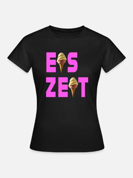Eiszeit rosa - Frauen T-Shirt - Schwarz