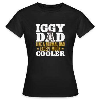 Lévrier italien Greyhound Chiens - T-shirt Femme - noir - Devant - AI Model Female 172 dark (172cm)
