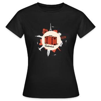 Hommes sabbatiques Femmes I Année sabbatique - T-shirt Femme - noir - Devant - AI Model Female 172 dark (172cm)
