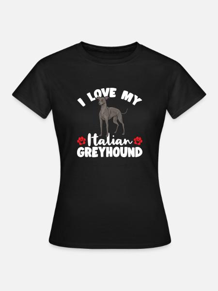 Italienischer Windspiel Windhund Hunde - Frauen T-Shirt - Schwarz