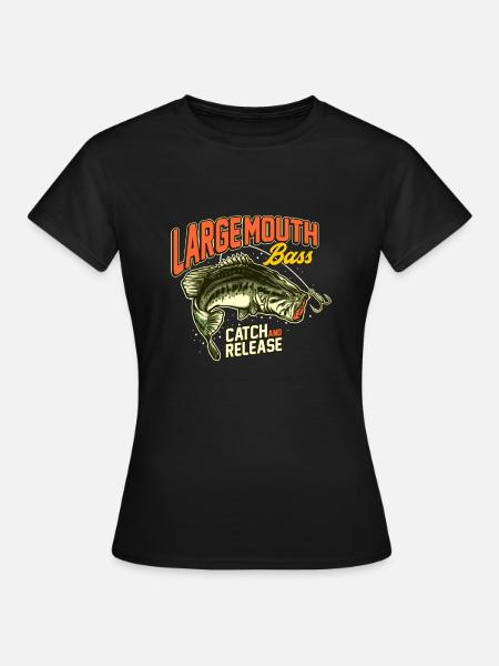 Pez lubina - Camiseta mujer - negro