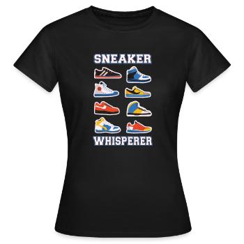 Collectionneur Sneakerhead - T-shirt Femme - noir - Devant - AI Model Female 172 dark (172cm)
