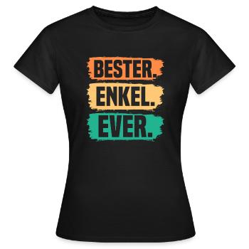 Enkel - Frauen T-Shirt - Schwarz - Vorne - AI Model Female 172 dark (172cm)