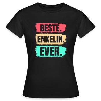 Enkelin - Frauen T-Shirt - Schwarz - Vorne - AI Model Female 172 dark (172cm)