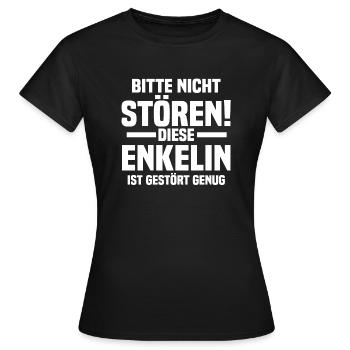 Enkelin - Frauen T-Shirt - Schwarz - Vorne - AI Model Female 172 dark (172cm)