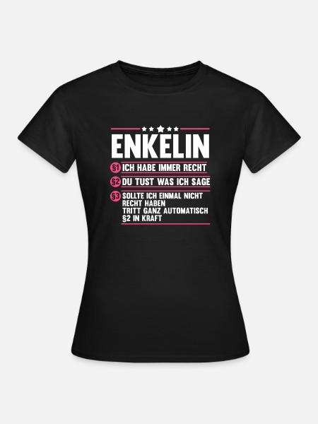Enkelin - Frauen T-Shirt - Schwarz