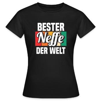 Neffe - Frauen T-Shirt - Schwarz - Vorne - AI Model Female 172 dark (172cm)