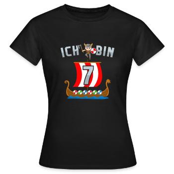 Nordmänner Barbaren 6. Geburtstag Wikinger - Frauen T-Shirt - Schwarz - Vorne - AI Model Female 172 dark (172cm)