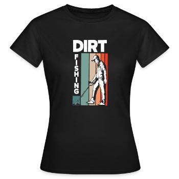 Détecteur de métaux à sondage amusant - T-shirt Femme - noir - Devant - AI Model Female 172 dark (172cm)