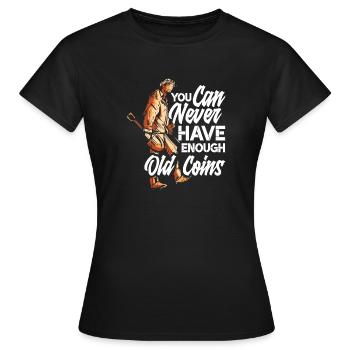 Détecteur de métaux à sondage amusant - T-shirt Femme - noir - Devant - AI Model Female 172 dark (172cm)