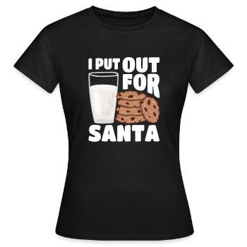 Ich habe für den Weihnachtsmann lustige Weihnacht - Frauen T-Shirt - Schwarz - Vorne - AI Model Female 172 dark (172cm)