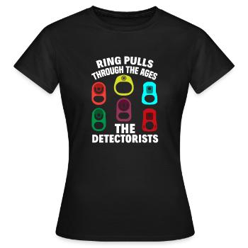 Détecteur de métaux à sondage amusant - T-shirt Femme - noir - Devant - AI Model Female 172 dark (172cm)