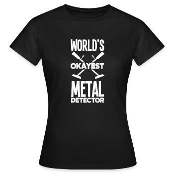 Détecteur de métaux à sondage amusant - T-shirt Femme - noir - Devant - AI Model Female 172 dark (172cm)