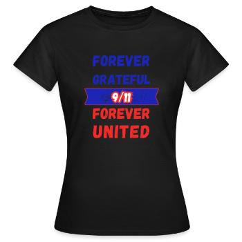 Für immer vereint 9/11 - Frauen T-Shirt - Schwarz - Vorne - AI Model Female 172 dark (172cm)