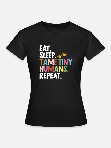 Kinderbetreuerin Lehrer Erzieherin - Dame-T-shirt - sort