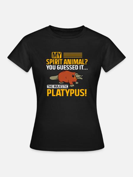 Platypus Schnabeltier - Frauen T-Shirt - Schwarz