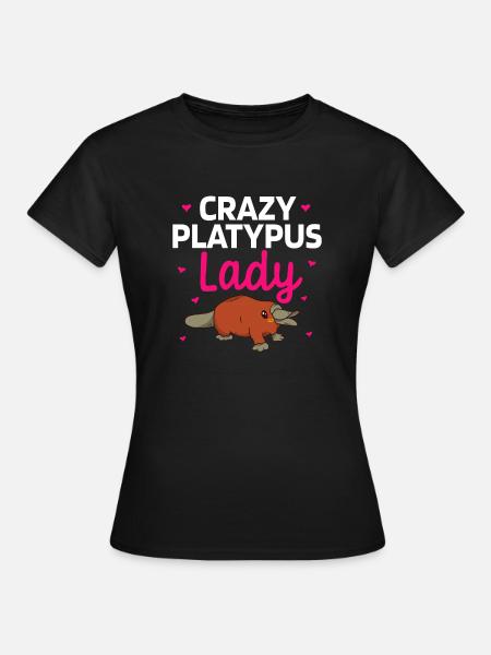 Platypus Schnabeltier - Frauen T-Shirt - Schwarz