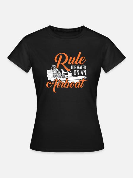 Régnez l’eau sur une hélice d’hydroplane d’hydroglisseur - T-shirt Femme - noir