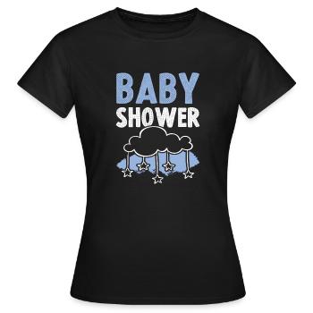 Baby Shower - Women's T-Shirt - black - Front - AI Model Female 172 dark (172cm)