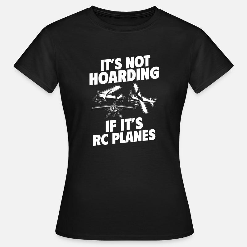 Modèle d’avion télécommandé - T-shirt Femme - noir