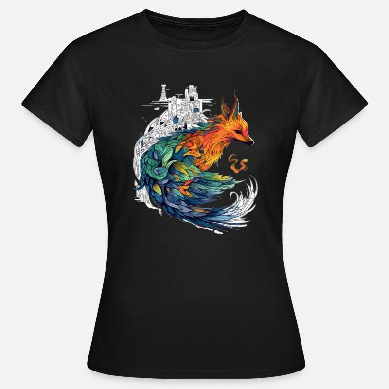 Arki der Phönix - Frauen T-Shirt - Schwarz