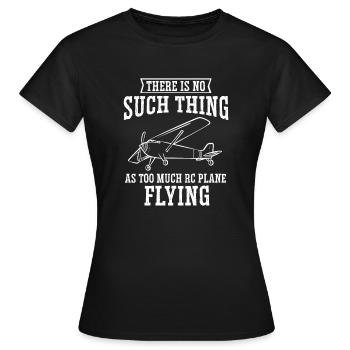 Remote Controlled Airplane Model Airplane - Women's T-Shirt - black - Front - AI Model Female 172 dark (172cm)