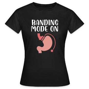 Banding mode on gastric banding - Women's T-Shirt - black - Front - AI Model Female 172 dark (172cm)