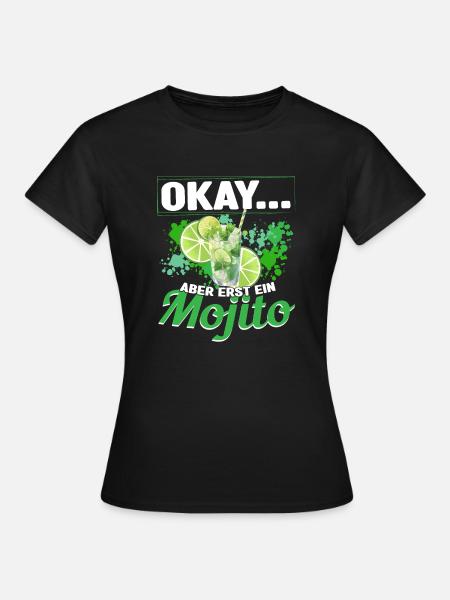 Mojto Longdrink Cocktail - Frauen T-Shirt - Schwarz