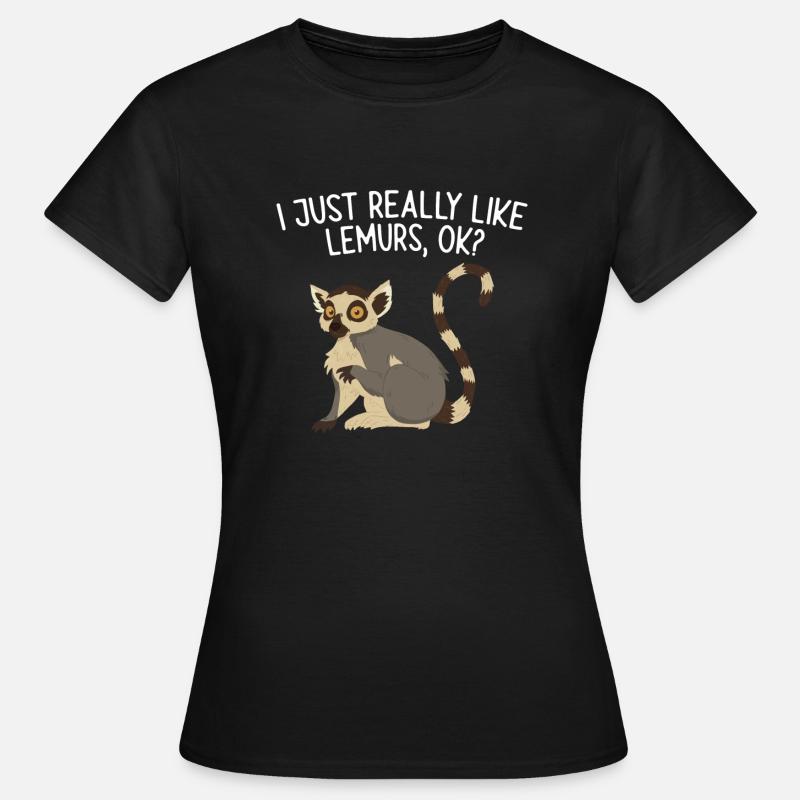 Lemur Catta Ring-tailed lemur - Women's T-Shirt - black
