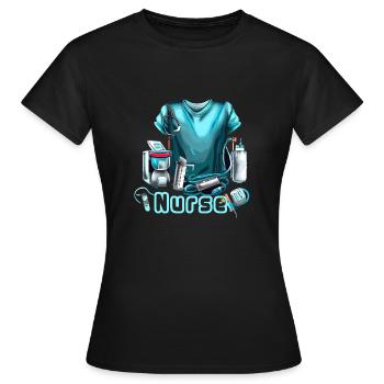 ALLAITEMENT - T-shirt Femme - noir - Devant - AI Model Female 172 dark (172cm)