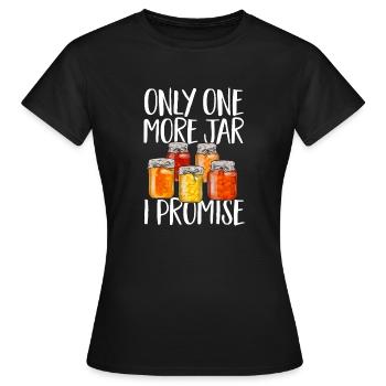 Mise en conserve, mise en conserve, mise en conserve, conservation des aliments - T-shirt Femme - noir - Devant - AI Model Female 172 dark (172cm)