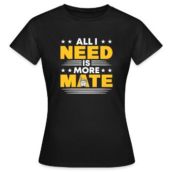 Yerba Mate Tasse Argnetinisches Getränk Yerba Mate Tee - Frauen T-Shirt - Schwarz - Vorne - AI Model Female 172 dark (172cm)