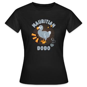Mauritius Dodo Ausgestorbener Vogel Urlaub - Frauen T-Shirt - Schwarz - Vorne - AI Model Female 172 dark (172cm)