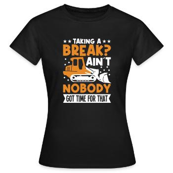 Snow Plow Driver Essentials Déneigement Déneiger Chasse-neige - T-shirt Femme - noir - Devant - AI Model Female 172 dark (172cm)