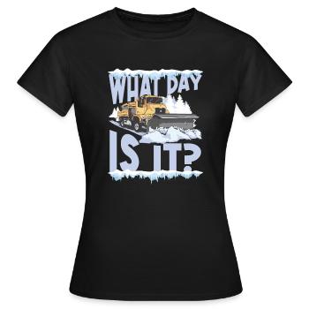 Conducteur de chasse-neige Essentials Conducteur de camion chasse-neige - T-shirt Femme - noir - Devant - AI Model Female 172 dark (172cm)