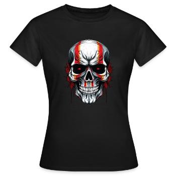 Crâne sanglant Esthétique sombre dans morbide - T-shirt Femme - noir - Devant - AI Model Female 172 dark (172cm)
