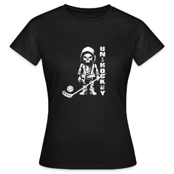 Floorball Floorball Ball Sports - T-shirt Femme - noir - Devant - AI Model Female 172 dark (172cm)