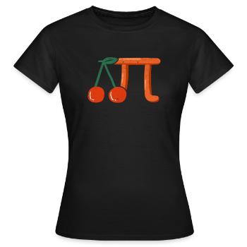 Kirsche Happy Pi Day Math Science Stem Teacher - Frauen T-Shirt - Schwarz - Vorne - AI Model Female 172 dark (172cm)