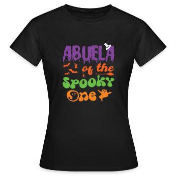 Abuela Of The Spooky One Halloween 1st Birthday - Frauen T-Shirt - Schwarz - Vorne - AI Model Female 172 dark (172cm)
