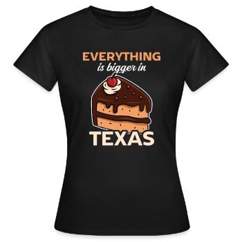 Un gâteau design texan pour les fiers Texans - T-shirt Femme - noir - Devant - AI Model Female 172 dark (172cm)